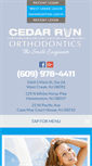 Mobile Screenshot of cedarrunorthodontics.com