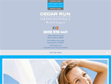 Tablet Screenshot of cedarrunorthodontics.com